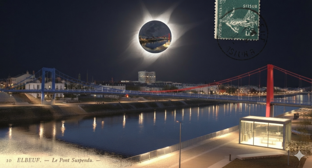 Création imaginative de l'éclipse solaire totale de 2026