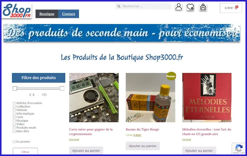 le site shop3000